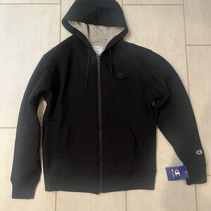 Champion Black Men's Powerblend Full Zip Hoodie